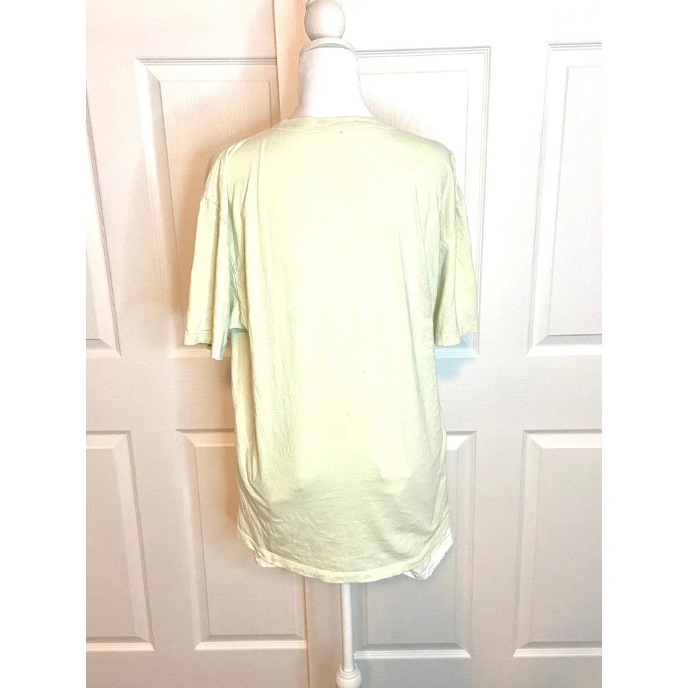 The North Face Mens Graphic Logo T-Shirt Mint Green Short Sleeve Size M